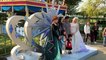 Elsa and Anna from Frozen 2 HK Disneyland HKDL cosplay winter 2019 special 香港迪士尼安娜愛莎 魔雪奇緣