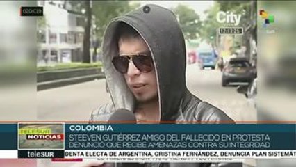 Colombia: Steeven Gutiérrez, amigo de Dilan Cruz, denuncia amenazas
