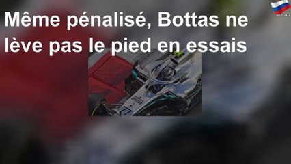 GP d&#39;Abu Dhabi: Bottas ne lève pas le pied en essais