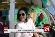 Rusia: sepa la razón por la que este león se abalanzó sobre una mujer