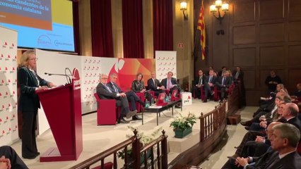 Calviño interviene en la presentación un informe de PwC en Foment del Treball