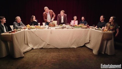 Daniel Craig Carves a Thanksgiving Turkey with the Cast of 'Knives Out'