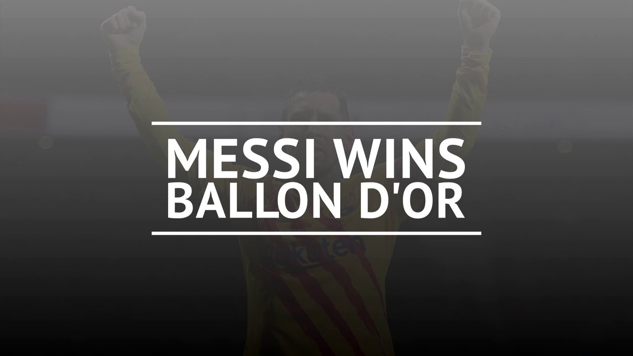 Messi wins a record sixth Ballon d'Or