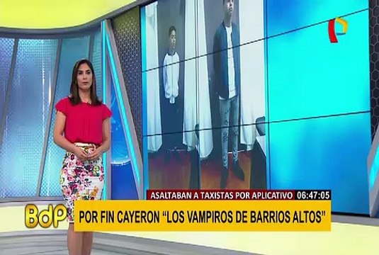 ‘Los vampiros de Barrios Altos’ eran terror de taxis por aplicativo