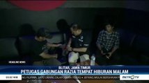 Petugas Gabungan Razia Tempat Hiburan Malam di Blitar