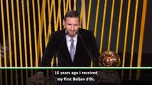 Messi vows stay at top level after winning sixth Ballon d'Or