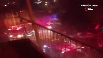 İtfaiye eri kendi canı hiçe sayarak, genç kadını kurtardı! O anlar kamerada