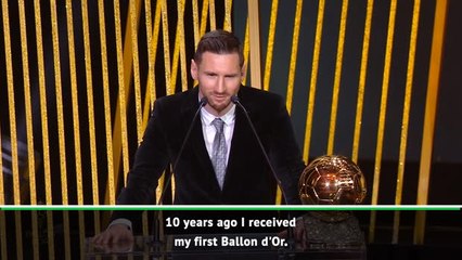 Messi vows stay at top level after winning sixth Ballon d'Or
