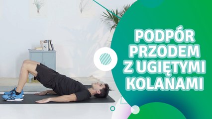 Podpór przodem z ugiętymi kolanami - Jesteś Fit