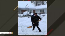 Cops Clean 99-Year-Old Woman's Snow-Covered Driveway