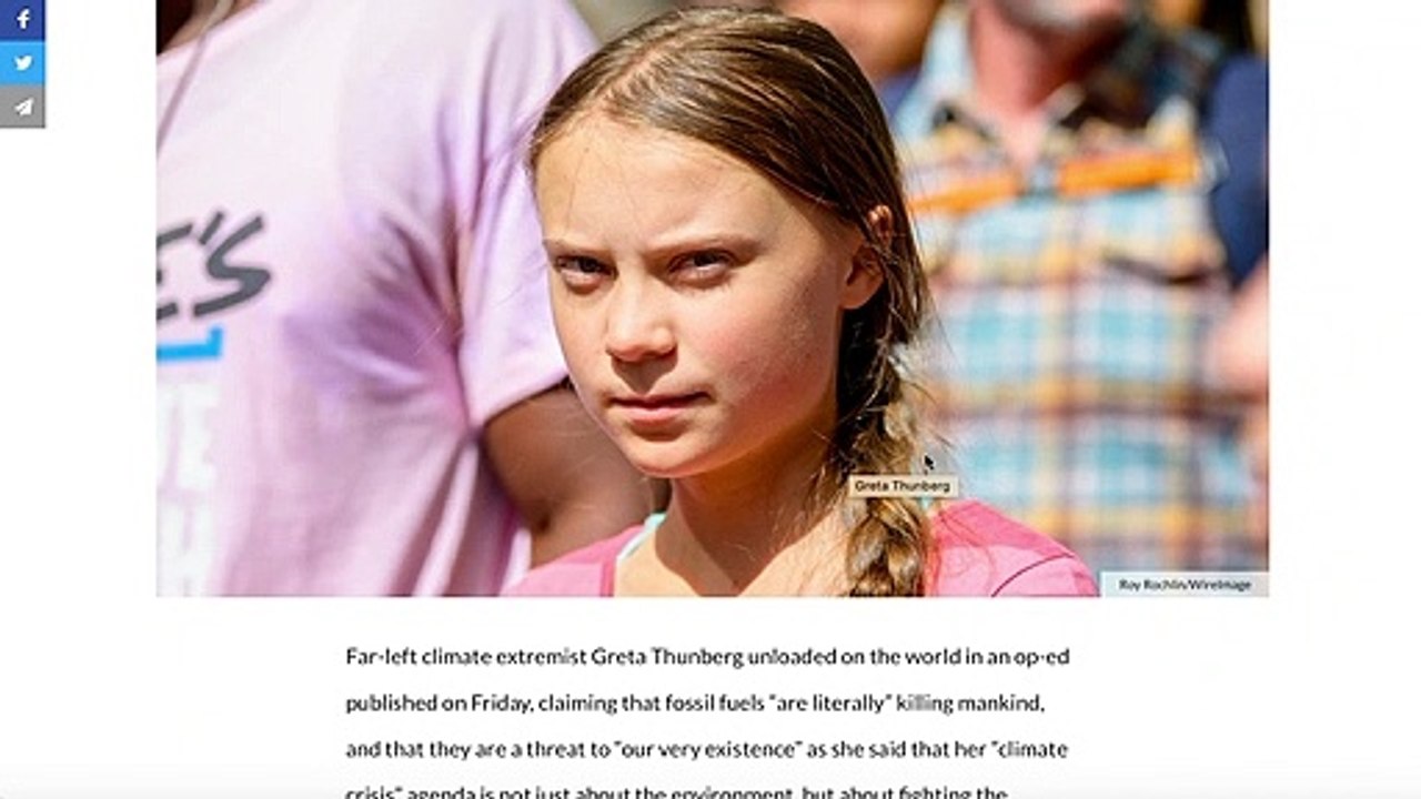 GRETA THUNBERG REVEALS TRUE AGENDA