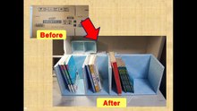 종이박스 책꽂이 만들기