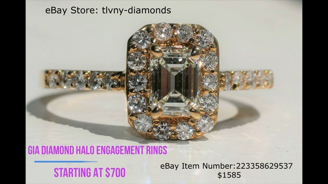 GIA CERTIFIED DIAMOND ENGAGEMENT RINGS FOR UNDER $999 ON OUR eBay STORE