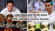 Lionel Messi wins his 6th Ballon d'Or, overtakes Cristiano Ronaldo