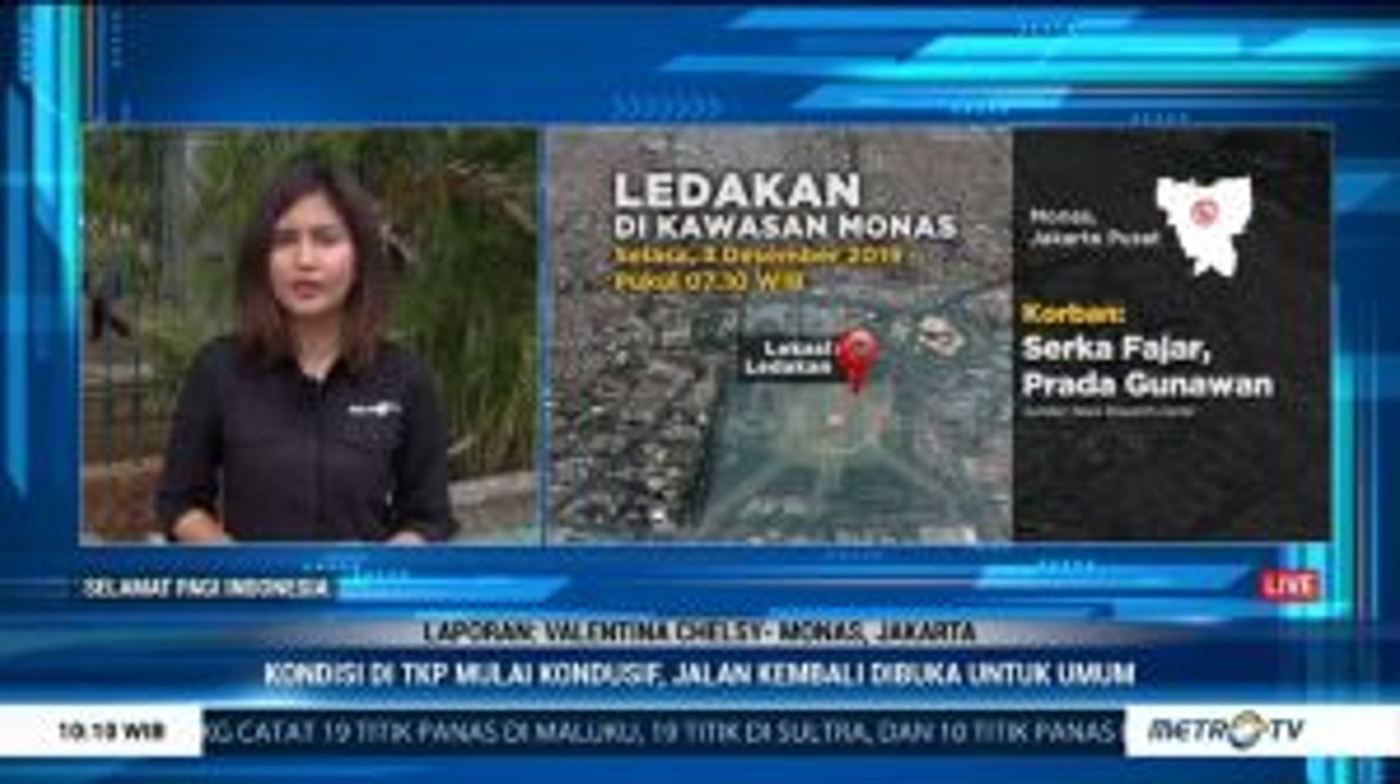 Olah TKP Ledakan di Monas Selesai Dilakukan