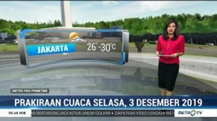 Prakiraan Cuaca Selasa 3 Desember 2019