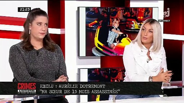 En larmes, dans Crimes sur NRJ12, Aurélie Dotremont se confie sur sa soeur assassinée: Ma mère ma tout raconté pour la 1ère fois hier soir, sachant que je venais dans cette émission