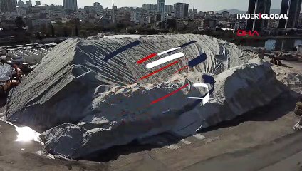İstanbul kışa hazırlanıyor: Tuz dağı böyle görüntülendi