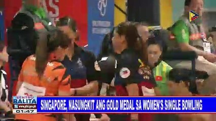 Singapore, nasungkit ang gold medal sa women's single bowling #SEAGAMES2019  #WeWinAsOne