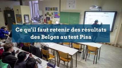 Ce qu’il faut retenir des résultats des Belges au test Pisa