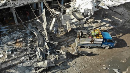 Several killed in air raids on markets in Syria's Idlib province