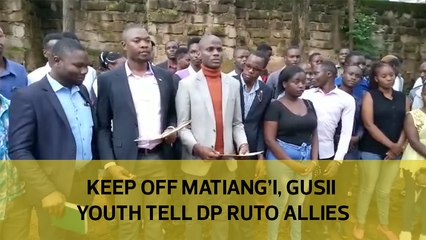Keep off Matiang'i, Gusii youths tell Ruto allies