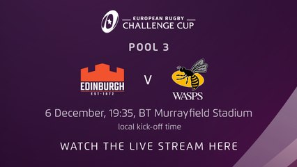 Edinburgh Rugby v Wasps