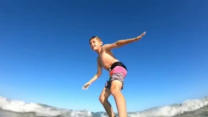 Un tiburón choca contra la tabla sobre la que hacía surf un niño en Florida