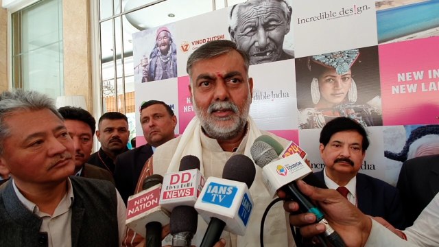 Union Minister Prahlad Singh Patel speaks on tourism in Ladakh