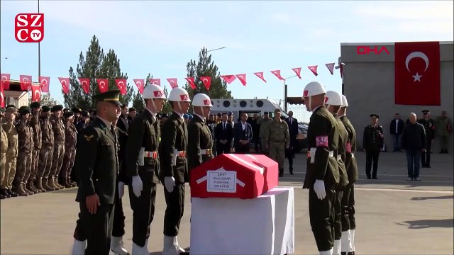 Şehit Uzman Çavuş, törenle memleketi Hatay’a uğurlandı