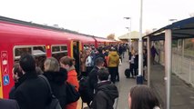 South Western Railway strike: stranded passengers at Earlsfield station in London