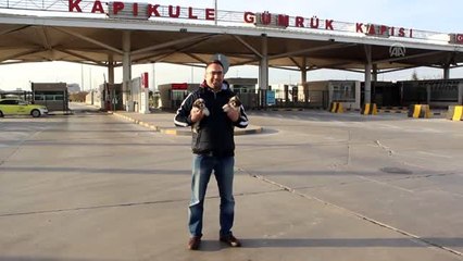 Kapıkule'de karton kutularda 14 köpek yavrusu bulundu