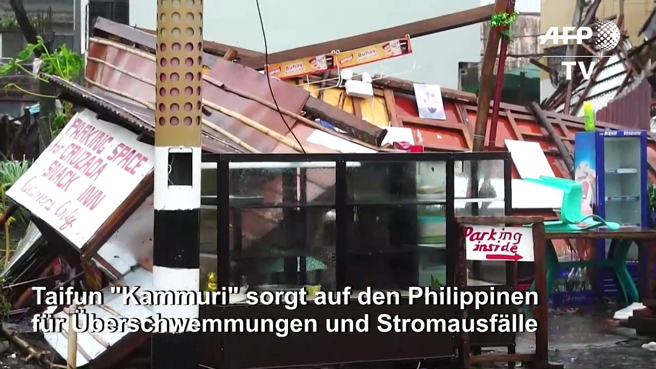 Taifun 'Kammuri' sorgt für Zerstörungen auf den Philippinen