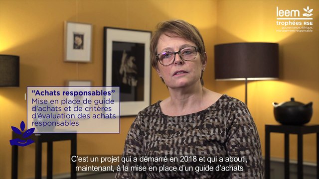 Trophées RSE 2019 - Catégorie gouvernance, éthique, management responsable