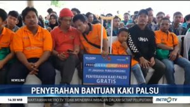 Yayasan Kick Andy dan Angkasa Pura II Beri Bantuan Kaki Palsu di Sumsel