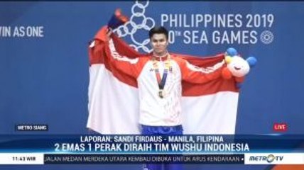 Atlet Wushu Edgar Marvelo Rebut Emas Nomor Daoshu/Gunshu