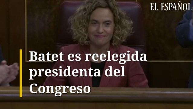 Batet es reelegida presidenta del Congreso