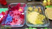 RED Strawberry vs Gold Pineapple! Mixing Random Things into CLEAR Slime! Satisfying Slime  #655