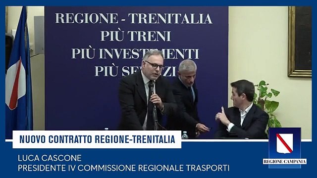 De Luca presenta il nuovo contratto di servizio tra la Regione Campania e Trenitalia (03.12.19)