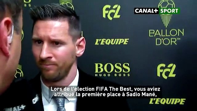 Messi - ️ Javais choisi Sadio Mané car cest un joueur qui me plaît'