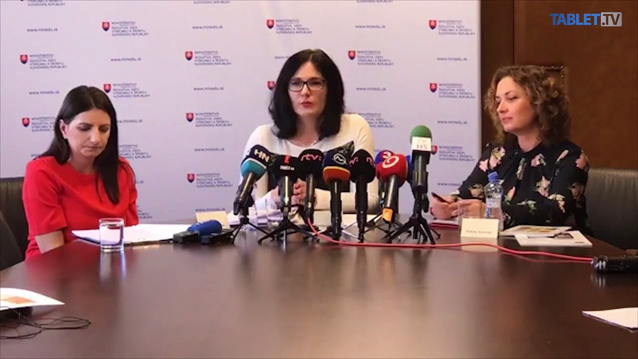 ZÁZNAM: TK ministerky školstva, vedy, výskumu a športu SR Martiny Lubyovej