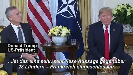 Trump: Macrons Nato-"Hirntod"-Äußerung "sehr, sehr fies"