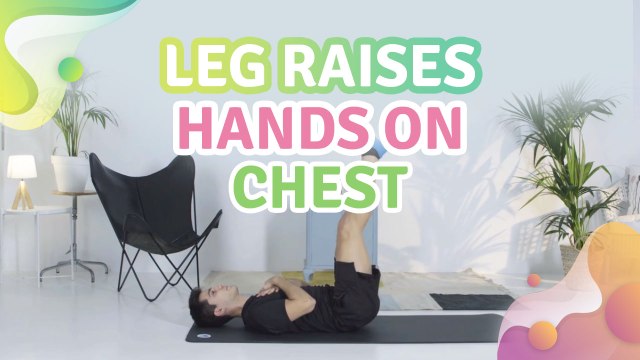 Leg raises, hands on chest - Step to Health