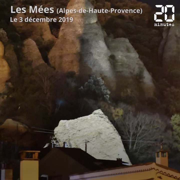 Éboulement spectaculaire après les intempéries qui ont frappé le Sud-Est de la France