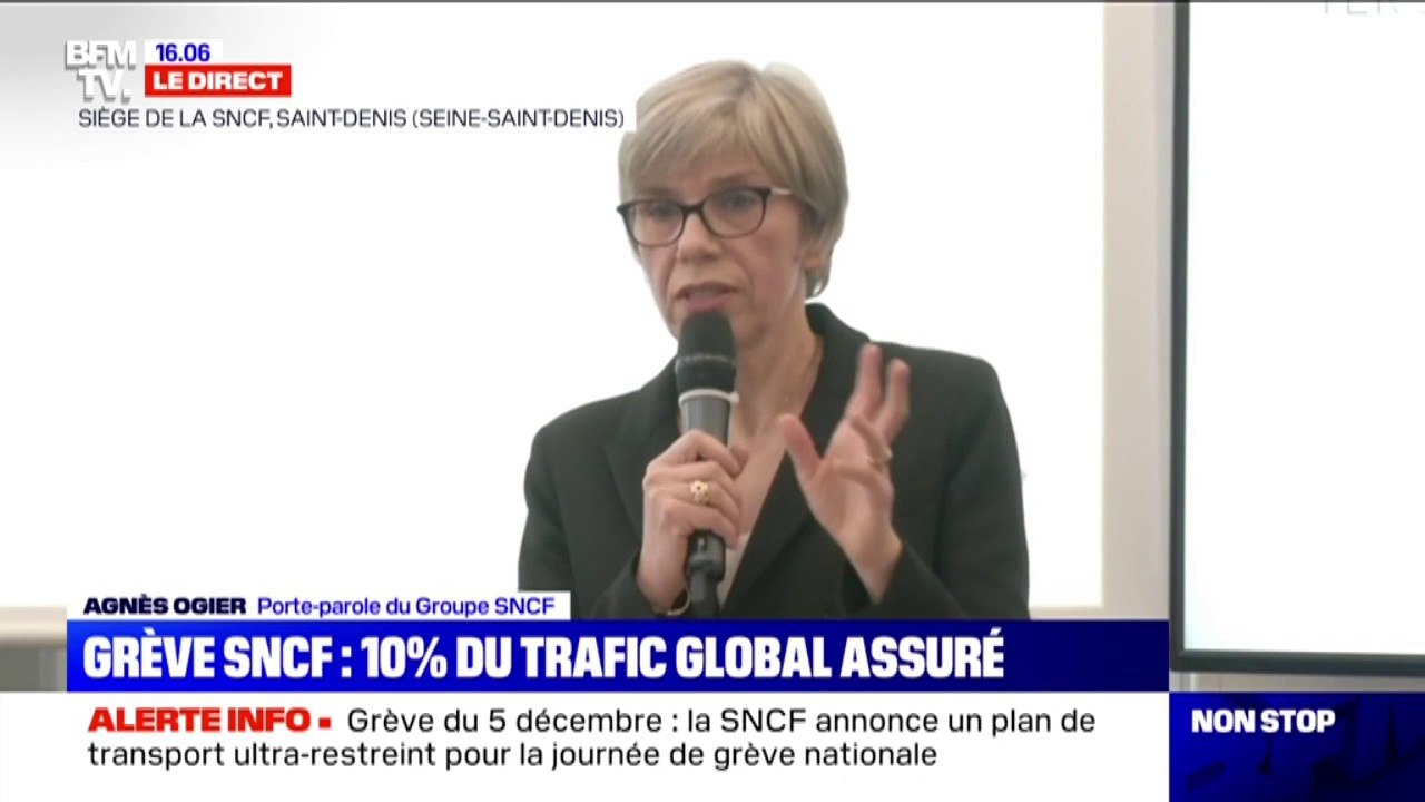 Agnès Ogier (SNCF) "Seulement 3% des TER pourront circuler" et pour les intercités "le trafic sera quasiment nul"