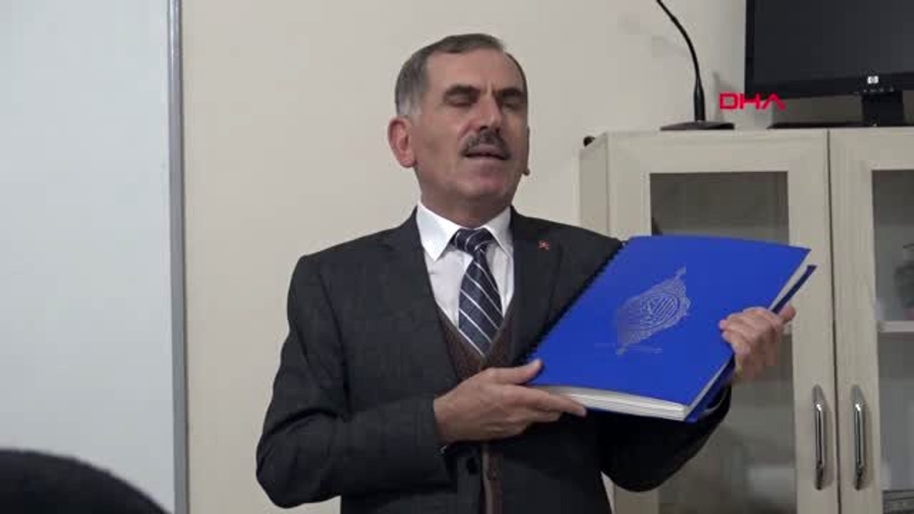 Görme engelliye kiril alfabesi ile yazılan kuran hediyesi