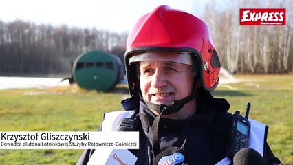 Ćwiczenia ratowniczo - gaśnicze na łódzkim lotnisku