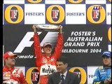 Formule 1 - podium Grand Prix Australie - 2004