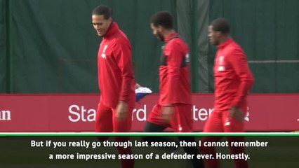 Descargar video: Would have been right if Van Dijk had won Ballon D'Or - Klopp