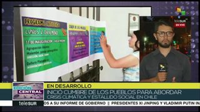 Cumbre de los Pueblos inicia en Chile para abordar crisis climática